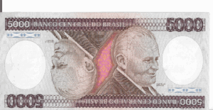 C169 -CÉDULA  5000 CRUZEIROS 1985 - BANCO CENTRAL DO BRASIL  - CMB  - FE