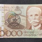C 170a - CÉDULA  10000 CRUZEIROS 1984 - BANCO CENTRAL DO BRASIL  - CMB  - REPOSIÇÃO - FE
