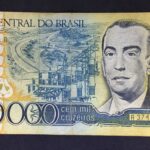 C 176 - CÉDULA  100.000 CRUZEIROS 1985 - BANCO CENTRAL DO BRASIL  - CMB  - MBC