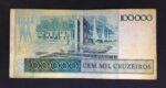C 176 - CÉDULA  100.000 CRUZEIROS 1985 - BANCO CENTRAL DO BRASIL  - CMB  - MBC - Imagem 2