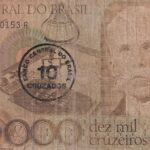 C 177 - CÉDULA 10 CRUZADOS C/C EM 10.000 CRUZEIROS 1986 - BANCO CENTRAL DO BRASIL  - CMB  - MBC