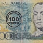 C 179 - CÉDULA 100 CRUZADOS C/C EM 100.000 CRUZEIROS 1986 - BANCO CENTRAL DO BRASIL  - CMB  - MBC