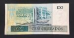 C 187 - CÉDULA 100 CRUZADOS 1987 - BANCO CENTRAL DO BRASIL  - CMB  - Soberba - Imagem 2