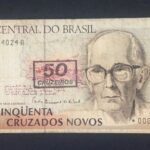 C 210a -CÉDULA  50 CRUZEIROS C/C EM 50 CRUZADOS NOVOS  1990 - BANCO CENTRAL DO BRASIL  - CMB  - REPOSIÇÃO - MBC