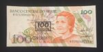 C 211 - CÉDULA  100 CRUZEIROS C/C EM 100 CRUZADOS NOVOS  1990 - BANCO CENTRAL DO BRASIL  - CMB  - FE