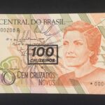 C 211a - CÉDULA  100 CRUZEIROS C/C EM 100 CRUZADOS NOVOS  1990 - BANCO CENTRAL DO BRASIL  - CMB  - REPOSIÇÃO - FE