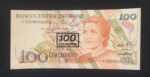 C 211a - CÉDULA  100 CRUZEIROS C/C EM 100 CRUZADOS NOVOS  1990 - BANCO CENTRAL DO BRASIL  - CMB  - REPOSIÇÃO - FE