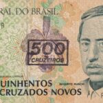 C 213 - CÉDULA  500 CRUZEIROS C/C EM 500 CRUZADOS NOVOS  1990 - BANCO CENTRAL DO BRASIL  - CMB  - MBC