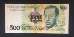 C 213 - CÉDULA  500 CRUZEIROS C/C EM 500 CRUZADOS NOVOS  1990 - BANCO CENTRAL DO BRASIL  - CMB  - FE
