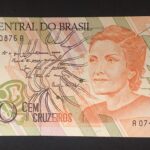 C 214 - CÉDULA  100 CRUZEIROS  1990 - BANCO CENTRAL DO BRASIL  - CMB  - FE