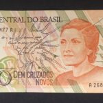 C 214 - CÉDULA  100 CRUZEIROS  1990 - BANCO CENTRAL DO BRASIL  - CMB  - Soberba