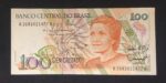 C 214 - CÉDULA  100 CRUZEIROS  1990 - BANCO CENTRAL DO BRASIL  - CMB  - Soberba