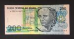 C 215a - CÉDULA  200 CRUZEIROS  1990 - BANCO CENTRAL DO BRASIL  - CMB  - REPOSIÇÃO - FE
