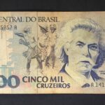 C 219 - CÉDULA  5000 CRUZEIROS  1990 - BANCO CENTRAL DO BRASIL  - CMB  - MBC