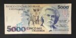 C 219 - CÉDULA  5000 CRUZEIROS  1990 - BANCO CENTRAL DO BRASIL  - CMB  - Soberba