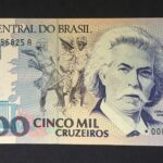 C 219a - CÉDULA  5000 CRUZEIROS  1990 - BANCO CENTRAL DO BRASIL  - CMB  - REPOSIÇÃO - FE
