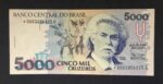 C 219a - CÉDULA  5000 CRUZEIROS  1990 - BANCO CENTRAL DO BRASIL  - CMB  - REPOSIÇÃO - FE