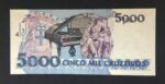 C 219a - CÉDULA  5000 CRUZEIROS  1990 - BANCO CENTRAL DO BRASIL  - CMB  - REPOSIÇÃO - FE - Imagem 2