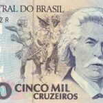 C220 - CÉDULA  5000 CRUZEIROS  1992 - BANCO CENTRAL DO BRASIL  - CMB  - FE