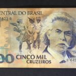 C 220- - CÉDULA  5000 CRUZEIROS  1992 - BANCO CENTRAL DO BRASIL  - CMB  - MBC