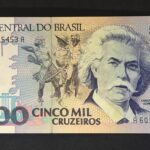 C 221 - CÉDULA  5000 CRUZEIROS  1993 - BANCO CENTRAL DO BRASIL  - CMB  - FE