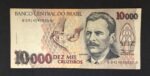 C 223 - CÉDULA  10000 CRUZEIROS  1991 - BANCO CENTRAL DO BRASIL  - CMB  - Soberba