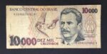 C 225 - CÉDULA  10000 CRUZEIROS  1993 - BANCO CENTRAL DO BRASIL  - CMB  - MBC