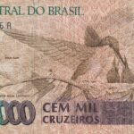 C 229 - CÉDULA  100.000 CRUZEIROS  1993 - BANCO CENTRAL DO BRASIL  - CMB  - MBC