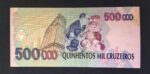 C231 - CÉDULA  500.000 CRUZEIROS  1993 - BANCO CENTRAL DO BRASIL  - CMB  - Soberba - Imagem 2