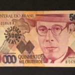 C 233 - CÉDULA  500.000 CRUZEIROS  1993 - BANCO CENTRAL DO BRASIL  - CMB  - Soberba