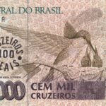 C 235 - CÉDULA  100 CRUZEIROS REAIS C/C  EM CÉDULA 100.000 CRUZADOS  1993 - BANCO CENTRAL DO BRASIL  - CMB  - FE