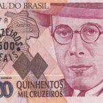 C 236 - CÉDULA  500 CRUZEIROS REAIS C/C  EM CÉDULA 500.000 CRUZADOS  1993 - BANCO CENTRAL DO BRASIL  - CMB  - FE