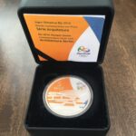 MOEDA  5  REAIS 2015  PRATA- CORRIDA/MUSEU DE ARTE CONTEMPORÂNEA - Proof