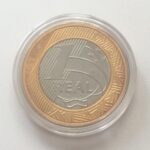 Moeda  NATAÇAO PARALÍMPICA  RIO 2016 -  1 Real 2015 - FC