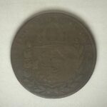 MOEDA 40 RÉIS 1824R - COBRE - c/ carimbo geral de 20 - BC/MBC - Imagem 2