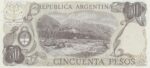 P 301 - Argentina - 50 Cincuenta Pesos - FE - Imagem 2