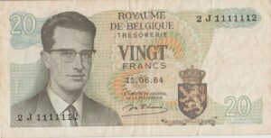 P 138 - Bélgica - 20 Vingt Francs - MBC