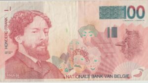 P 147 - Bélgica - 100  Francs - MBC