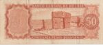P 156- Bolívia - 50 Cincuenta Pesos - 1962 - MBC - Imagem 2