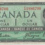P 75- Canada - 1 One dollar - 1954 - MBC