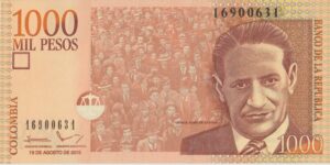 P 456 - Colômbia - 1000 Mil Pesos - 2015 - FE