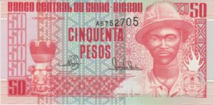 P 10 -  GUINE BISSAU 50 PESOS 1990  FE