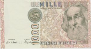 P 109a  ITALIA  1000  LIRE 1982 FE