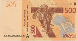 P 119a - COSTA DO MARFIM 500 FRANCS FE