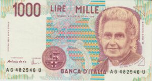 P 114a  ITALIA  1000  LIRE 1990 FE