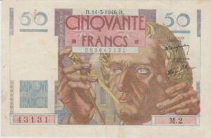 P 127a-  França 50 FRANCS 1946 MBC