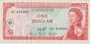 P13 - DOMINICA  1 DOLLAR 1965  MBC