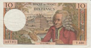 P 147c-  França 10 FRANCS 1968 MBC
