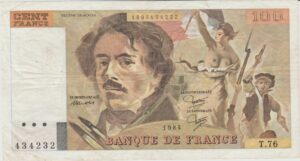 P 154b-  França 100 FRANCS 1984 MBC/S