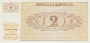 P 2 - ESLOVENIA  1 TOLAR 1990 FE